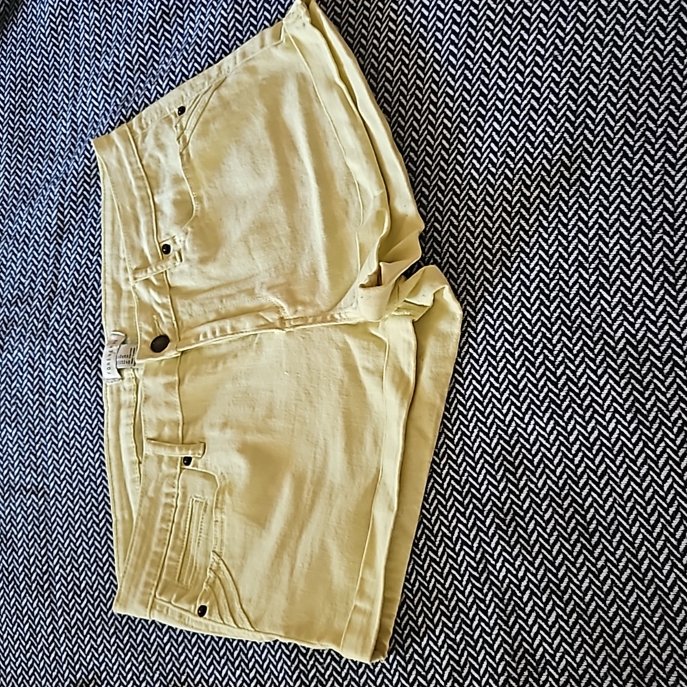 Forever 21 Yellow Shorts